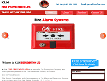 Tablet Screenshot of klmfire.com